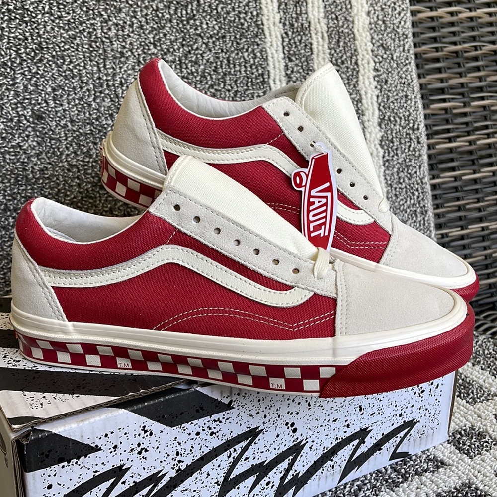 Vans Og Old Skool Lx Bumper Cars Marshmallow MENS - Picture 6 of 16